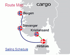 Hirtshals - Stavanger/Bergen