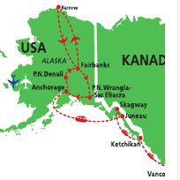 USA (ALASKA) - KANADA DLA KONESERÓW