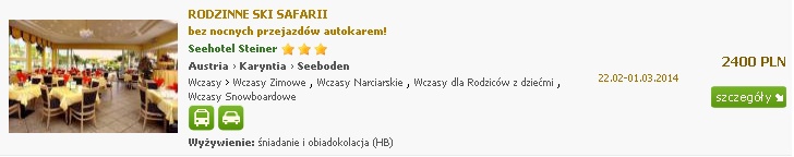 RODZINNE SKI SAFARII bez nocnych przejazdów autokarem!