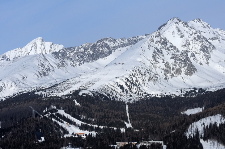 Slowacja, Strbske Pleso_Solisko, panorama
