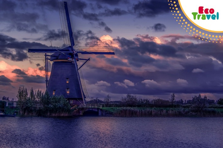 Wiatraki w Kinderdijk