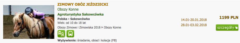 Zimowy Obóz Jeździecki