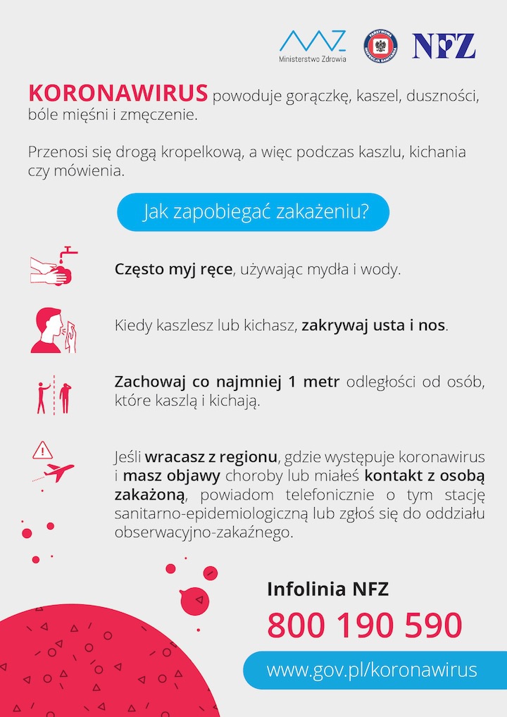 Jak zapobiegać zakażeniu Koronawirusem