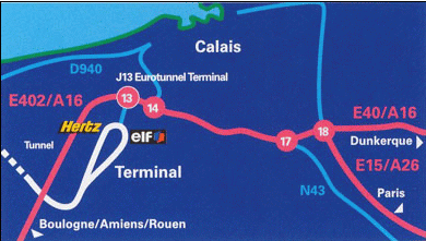 Mapka Eurotunnel 2