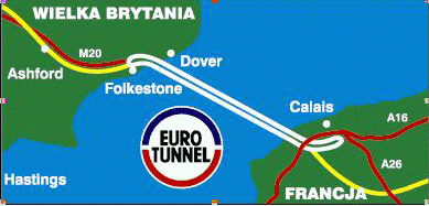 Mapka Eurotunnel 1